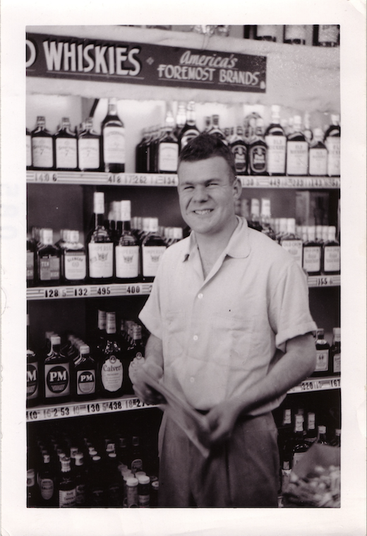 Dave Gold in his 1960s store.